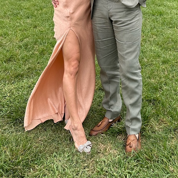 Embellished Bow Rose Gold Heel - Picture 2 of 6